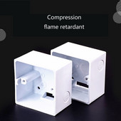 5 TK tüüp 86 süvendatud universaalne pinnale paigaldatav alumine kast Seinale paigaldatav PVC ühenduskarp Kuldhall Must Valge