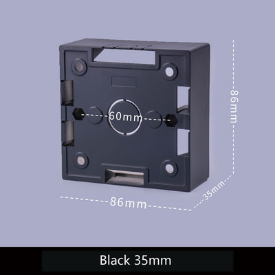 5 TK tüüp 86 süvendatud universaalne pinnale paigaldatav alumine kast Seinale paigaldatav PVC ühenduskarp Kuldhall Must Valge