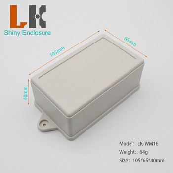 105x65x40mm Επιτοίχιο κουτί διακλάδωσης Abs Πλαστική θήκη Πλαστικό περίβλημα Πλαστικό περίβλημα ηλεκτρονικών LK-WM16