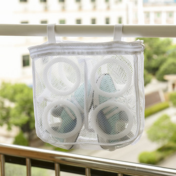Чанта за обувки за пералня Чанта за обувки за пътуване Чанти за съхранение на обувки Преносима мрежеста чанта за пране Анти-деформационни защитни обувки Проветряване Сухи инструменти
