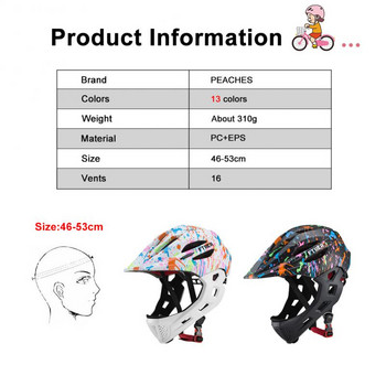 Παιδικό κράνος Full Face Casco Mtb USB Αποσπώμενο Παιδικό ποδήλατο Ποδηλασία Ασφάλεια Balance Κράνος ποδηλάτου Εξοπλισμός ποδηλασίας 2023