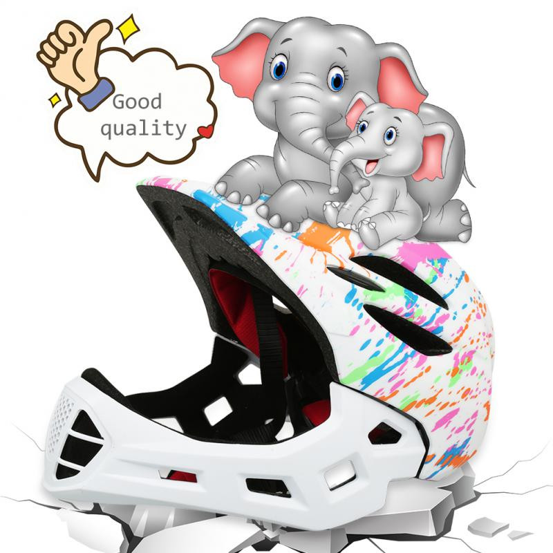 Bērnu pilna sejas ķivere Casco Mtb USB Light noņemams bērnu velosipēdistu drošības līdzsvarots velosipēda ķivere riteņbraukšanas aprīkojums 2023