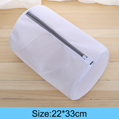 Sivi Mrežasti patentni zatvarač Vrećice za pranje Torba za kućansku perilicu rublja Za rublje Donje rublje Grudnjak Čarape Organizator za prljavu odjeću Košara za rublje