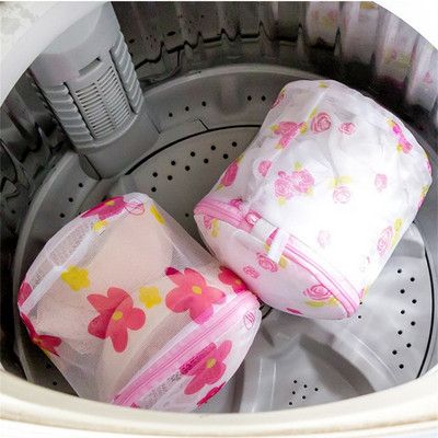 1 бр. Пране на бельо за домашна употреба Мрежест чорап Дрехи Органайзер за бельо Чанта за сутиен за пране Защита на пералната машина Мрежести торбички
