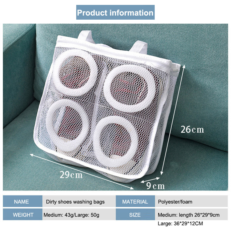 Kingade pesuriputuskott Võrgustik pesumasin Kingakott Kaasaskantav pesukott Reisijalatsid Säilituskotid Vannitoatarvikud