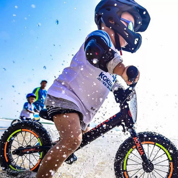 Спорт на открито Детска каска с пълно лице Балансиращ велосипед Скутер Велосипед Каска за каране Детска каска със светлина и мрежа против насекоми 2