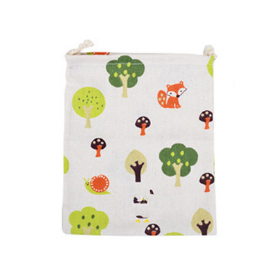 1PC 25*32cm Cotton Draw String Floral Storage Bag Чанти за играчки за пране Home Travel A150