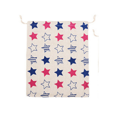 1PC 25*32cm Cotton Draw String Floral Storage Bag Чанти за играчки за пране Home Travel A150