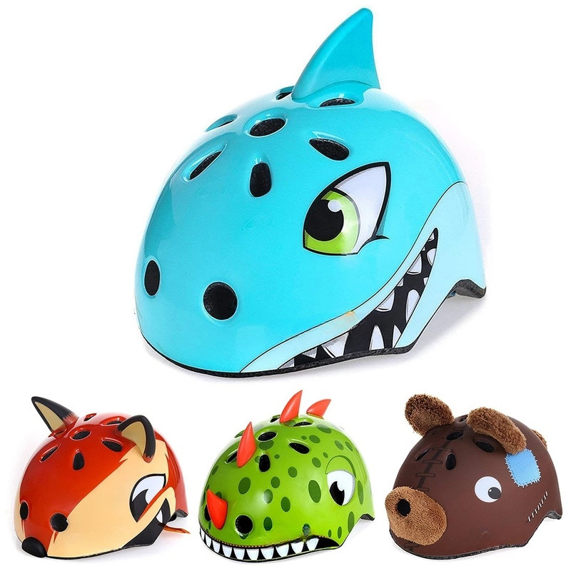 Cască de bicicletă pentru copii, drăguț de desene animate, capac de siguranță reglabil, comodă, de înaltă densitate, pentru bicicletă, pentru schi Accesorii pentru bicicletă în aer liber