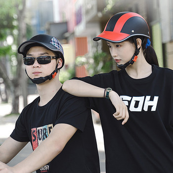 Ηλεκτρικά κράνη ποδηλάτου στυλ καπέλου μπέιζμπολ Κράνος προστασίας με εκτεταμένο χείλος Προστατευτικός εξοπλισμός απορρόφησης ιδρώτα για άνδρες γυναίκες