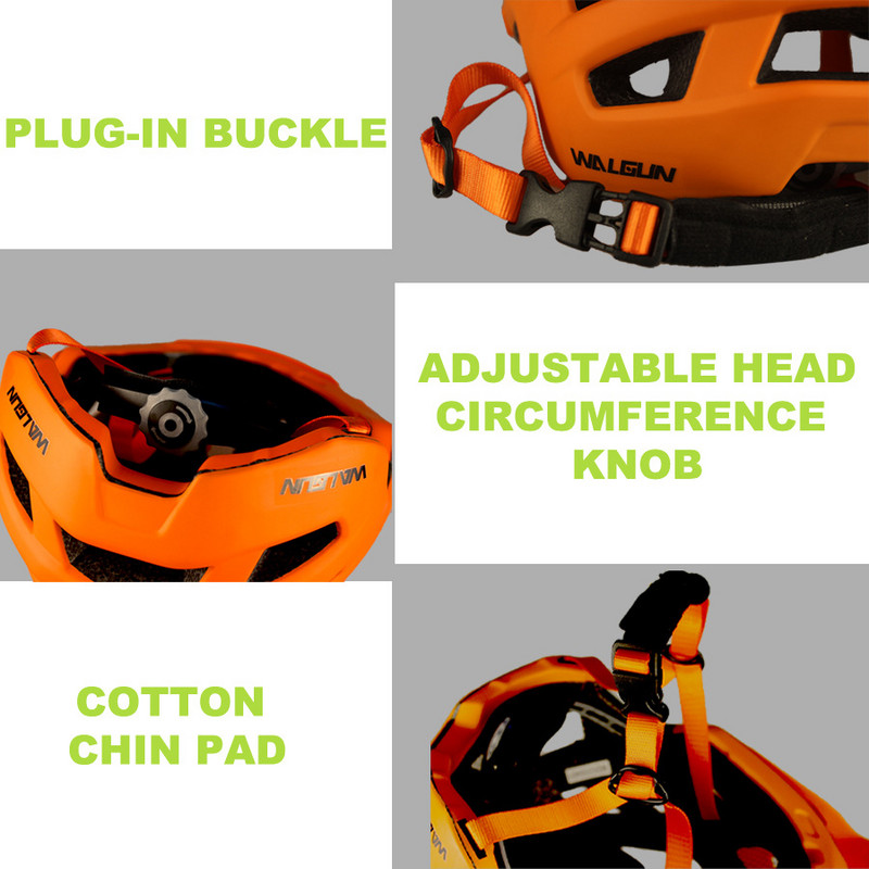 2023 Нова велосипедна каска WALGUN TRAIL XC Велосипедна каска In-mold MTB Bike Helmet Casco Ciclismo Road Mountain Helmets Safety Cap