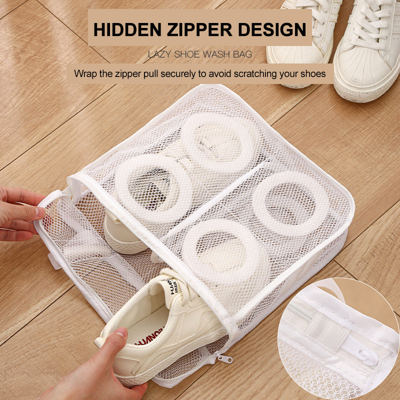 Skalbimo batų krepšys skalbimo mašinai Tinklinis skalbinių krepšys Antideformacinis apsauginis drabužis Organizatorius Kelioninių batų laikymo maišelis