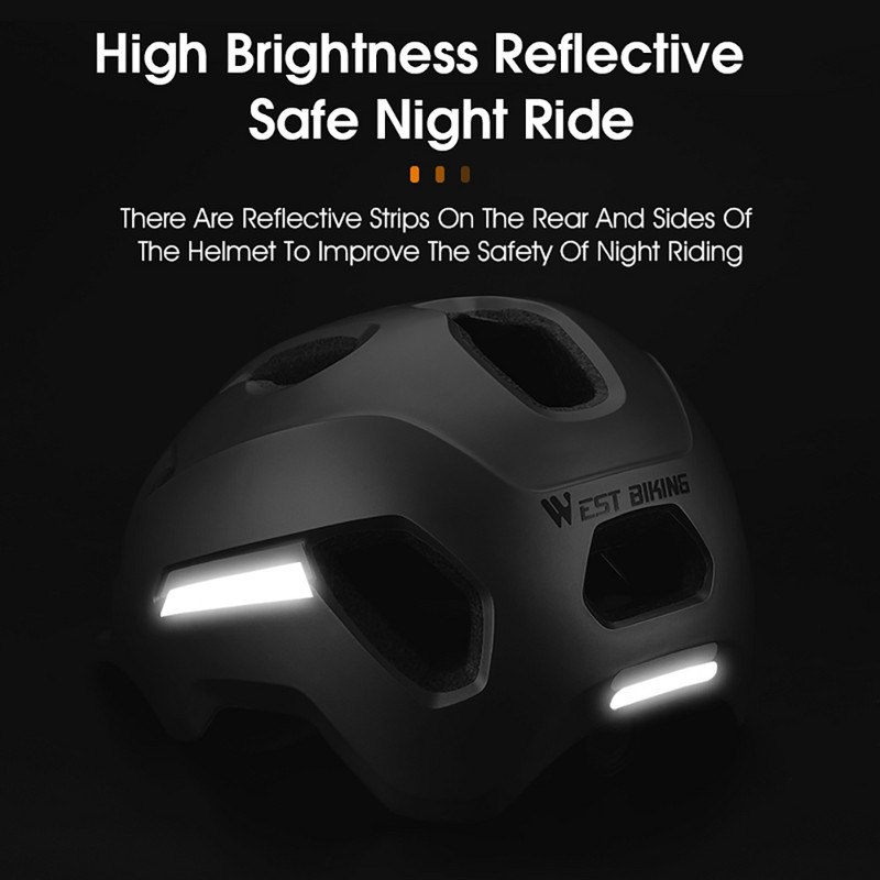 WEST BIKING kaitsekiiver Reguleeritav sõiduohutu kiiver löögikindluse kaitsevarustus jalgratta elektrilisele tõukerattale