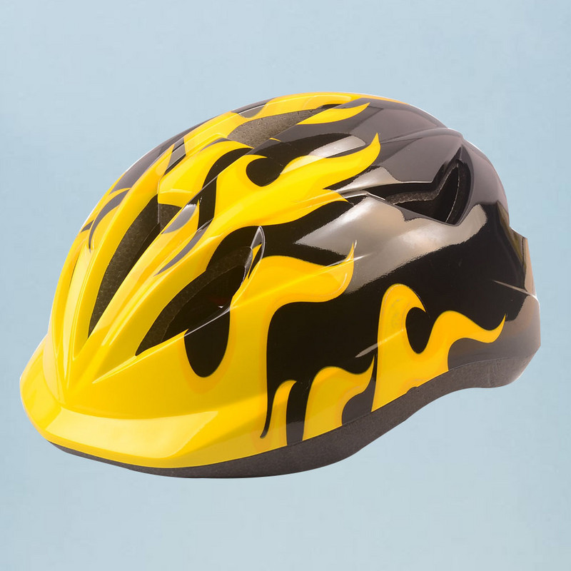 Lihtne õues mägijalgrattasõidu turvavarustus lastele lastele (kollane, peaga)