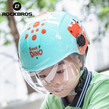 Rockbros 2023 επίσημο παιδικό κράνος PC EPS Half Ultralight Helemt MTB Scooter Electric Vehicle Παιδικό ποδήλατο Παιδικά καλύμματα κεφαλής