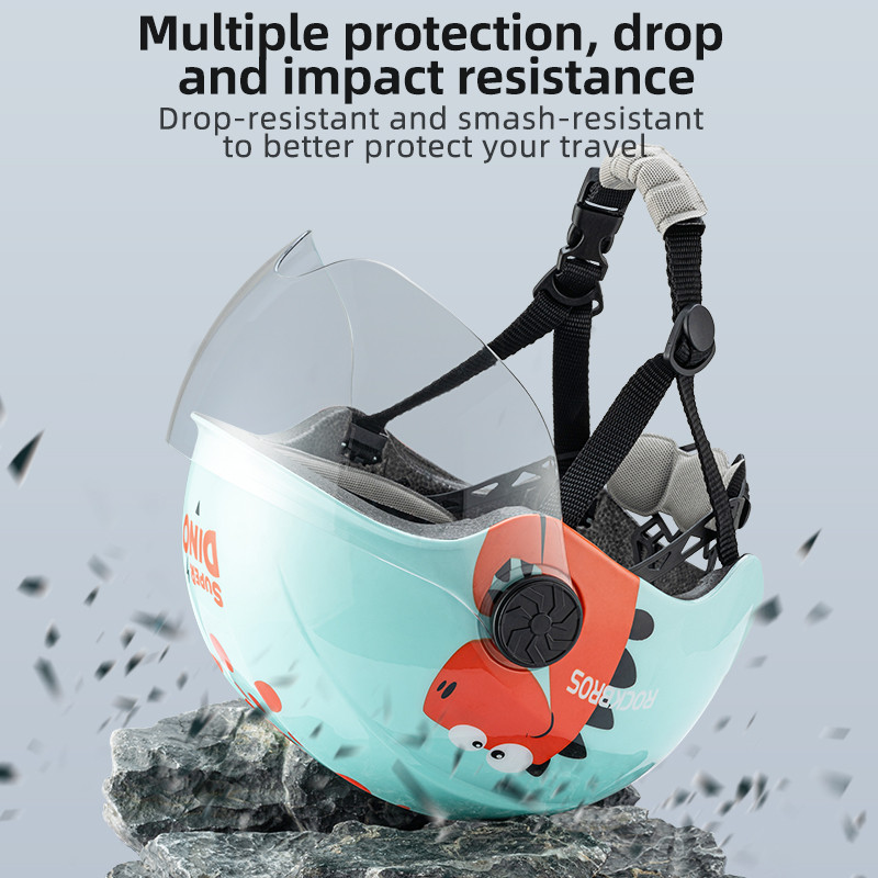 Rockbros 2023 oficial pentru copii Helemt PC EPS semi-ultraușor Helemt MTB scuter Vehicul electric Bicicletă pentru copii Accesorii pentru cap pentru copii