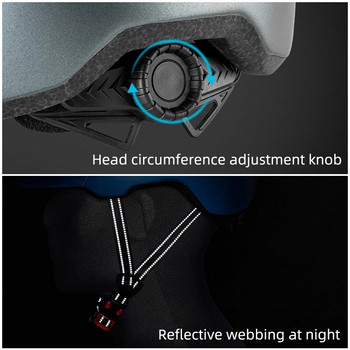 Официален шлем на Rockbros, ултралек, дишащ, абсорбиращ удари EPS-PC, регулируем MTB велосипеден шлем, колоездене
