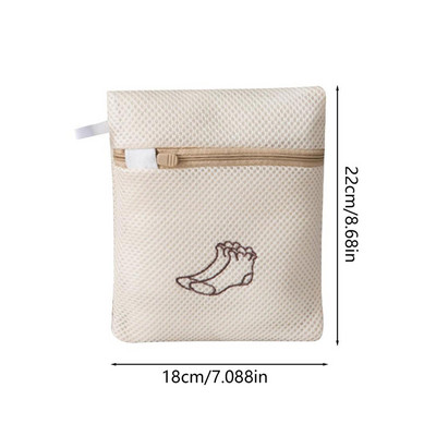 Hálós táska mosodai mosógéphez való táska cipzárral utazási tárolóval Szervezési táska Ruhamosó táskák ing melltartó kabát cipőkhöz