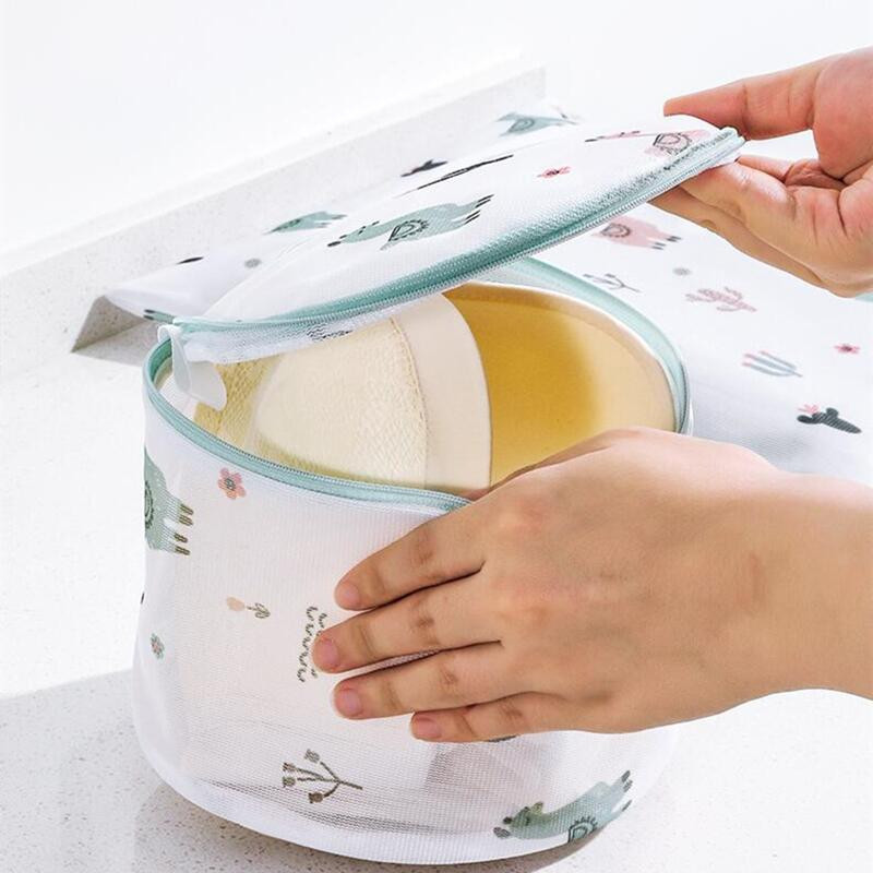 Alpaca pentru haine murdare Geanta cu fermoar pentru rufe Cos plasa de voiaj pentru masina de spalat Sutien Underwea Geanta din plasa Accesorii pentru organizator de rufe