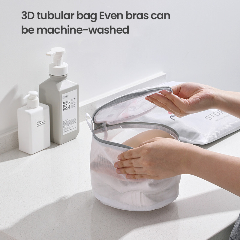 Tõmblukuga võrgust pesukott Polüesterpesu pesukotid Jämevõrgu pesukorv Pesukotid pesumasinatele Võrgust rinnahoidja kott