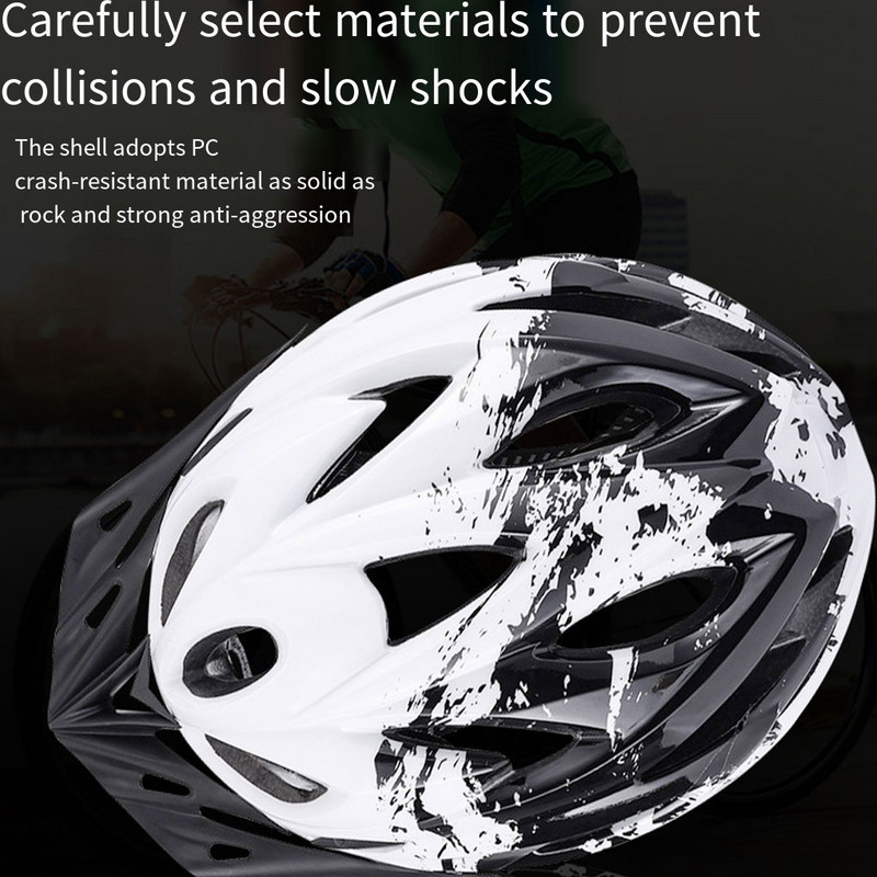 Rattakiiver Kerged jalgrattakiivrid koos LED-valgusega turvamütsidega täiskasvanutele