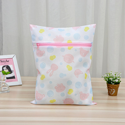 Εκτύπωση Rabbit τσάντα πλυντηρίου βρώμικα ρούχα Καλάθι αποθήκευσης Χαριτωμένο λεπτό πλέγμα τσάντες πλυσίματος πολλαπλών μεγεθών Τσάντα πλυντηρίου ρούχων για πλυντήριο ρούχων