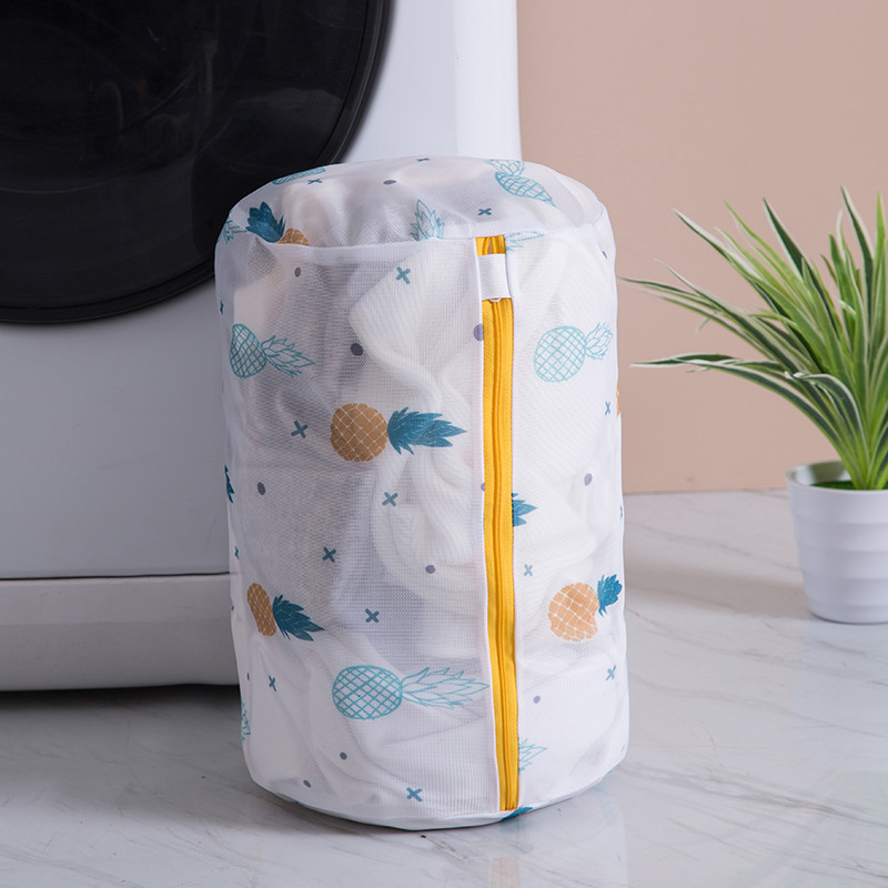 Vreće za pranje rublja s printom ananasa za perilicu rublja Prljava odjeća Košara za čišćenje Organizator Fina mrežasta vreća za rublje Veleprodaja