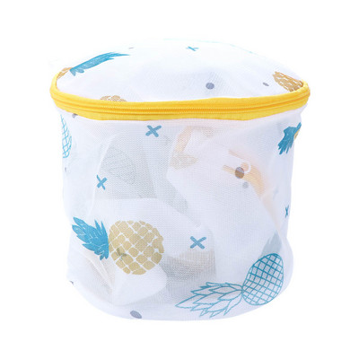 Creative Pineapple Printing με φερμουάρ Διχτυωτό τσάντα πλυντηρίου Πλυντήριο από πολυεστέρα Δίχτυ πλυσίματος κουτί για εσώρουχα κάλτσες ρούχα Σουτιέν