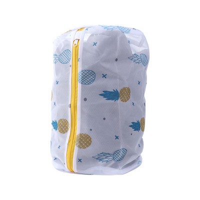 Creative Pineapple Printing με φερμουάρ Διχτυωτό τσάντα πλυντηρίου Πλυντήριο από πολυεστέρα Δίχτυ πλυσίματος κουτί για εσώρουχα κάλτσες ρούχα Σουτιέν