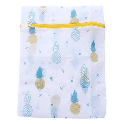 Creative Pineapple Printing με φερμουάρ Διχτυωτό τσάντα πλυντηρίου Πλυντήριο από πολυεστέρα Δίχτυ πλυσίματος κουτί για εσώρουχα κάλτσες ρούχα Σουτιέν