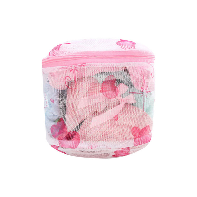 Ανθεκτική τσάντα πλυσίματος με φερμουάρ εκτύπωσης κινουμένων σχεδίων με δικτυωτό στηθόδεσμο τσάντα πλυσίματος εσωρούχων Protect Clothes Reduce Rolling 15*16cm