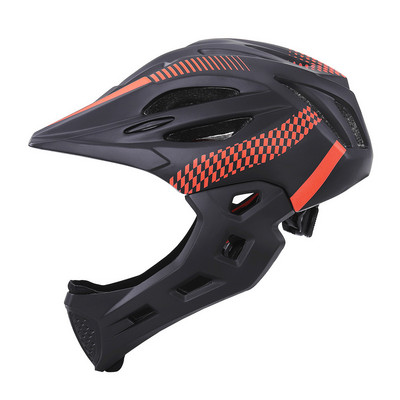Fullface mtb riteņbraukšanas ķivere bērniem velosipēdistu ķivere OFF-ROAD pilna sejai droša kalnu velosipēdistu ķivere ar vizieri dh velosipēda ķivere
