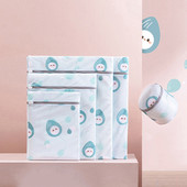 Szép rajzfilm mosótáska fiúknak és lányoknak Aranyos diómintás teljes méretű kiváló minőségű mosótáskák géphez