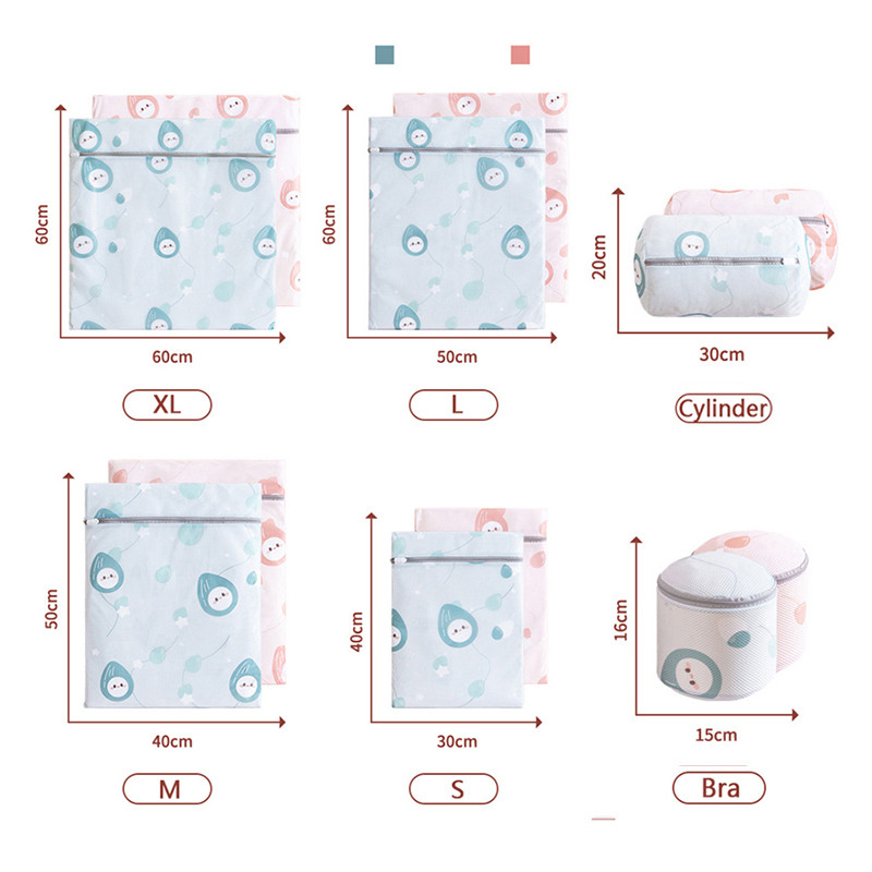 Szép rajzfilm mosótáska fiúknak és lányoknak Aranyos diómintás teljes méretű kiváló minőségű mosótáskák géphez