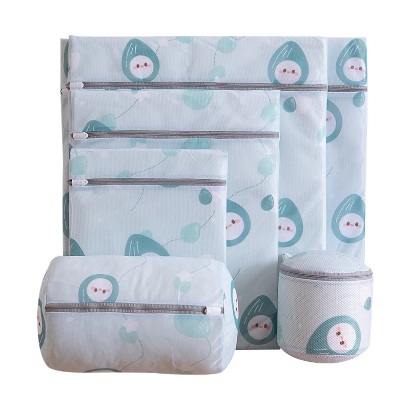 Szép rajzfilm mosótáska fiúknak és lányoknak Aranyos diómintás teljes méretű kiváló minőségű mosótáskák géphez