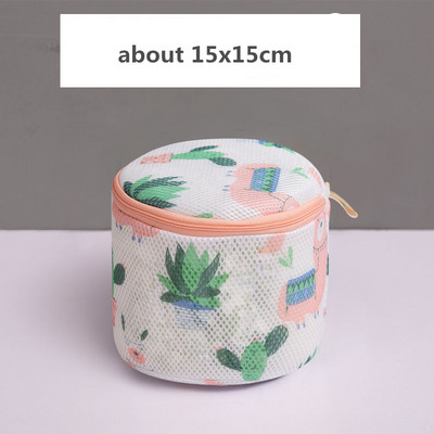 1 Η/Υ Μοτίβο εκτύπωσης κινουμένων σχεδίων για οικιακή τσάντα με δίχτυ πλυντηρίου ρούχων Μεγάλη αναδιπλούμενη τσάντα πλυσίματος με δίχτυ με φερμουάρ Προστατευτική τσάντα με δίχτυ πλυσίματος πλυντηρίου