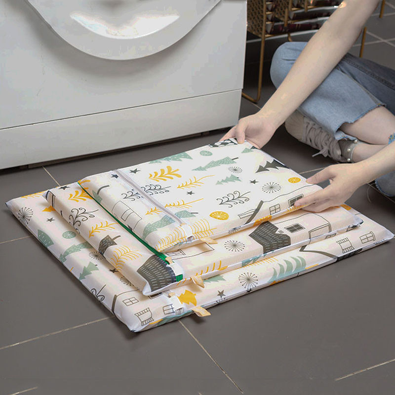 Green Forest Print Skalbinių Krepšiai Drabužiai Nuo įsipainiojimo Užtrauktukas Apsauginis Krepšys Kelionių Apdaila laikymo Krepšys Poliesterio tinklelis