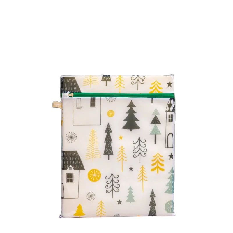 Green Forest Print Skalbinių Krepšiai Drabužiai Nuo įsipainiojimo Užtrauktukas Apsauginis Krepšys Kelionių Apdaila laikymo Krepšys Poliesterio tinklelis