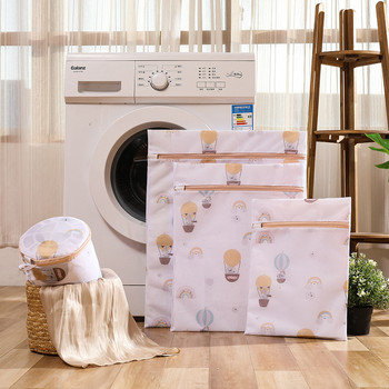 Карикатурен печат Чанти за пране Чанта за пране на перална машина Сутиен Кошница за пране Полиестерна мрежа Органайзер за пътуване за дрехи Бельо