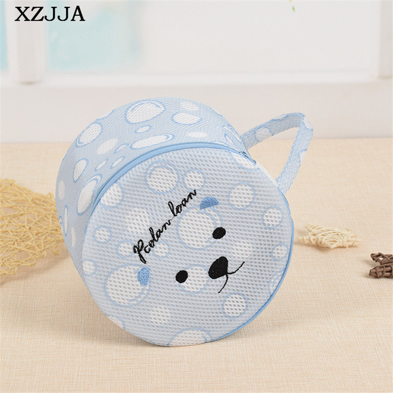 XZJJA Cute B Τσάντες πλυντηρίου Ρούχα Εσώρουχα Σουτιέν Κάλτσες Θήκη πλυσίματος Πλυντήριο ρούχων Διχτυωτή τσάντα φερμουάρ Προστατευτική θήκη