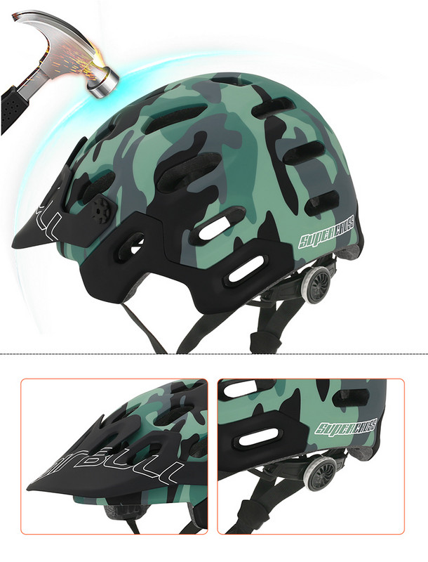 4 χρώματα Cairbull MTB κράνος ποδηλάτου καμουφλάζ σε καλούπι Αθλητικό κράνος ποδηλασίας ασφαλείας Ελαφρύ προστατευτικό εξαρτήματα ποδηλάτου M/L
