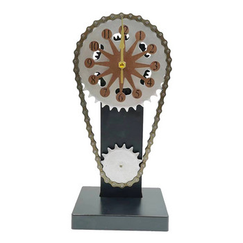 Старинни настолни часовници Верижни зъбни колела Въртящ се часовник Механичен вятър Изкуство Ръце Ресторант Бар Персонализирани декоративни орнаменти