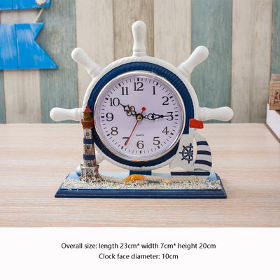 Mediteranski stil Stolni sat Ornamenti Europska dnevna soba Spavaća soba Noćni stolni sat Uredski stolni kućni kreativni sat