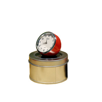 Ретро моден изискан мини настолен часовник Многоцветен по избор кръгъл метален настолен часовник Настолен часовник с игла 4 см WY52619