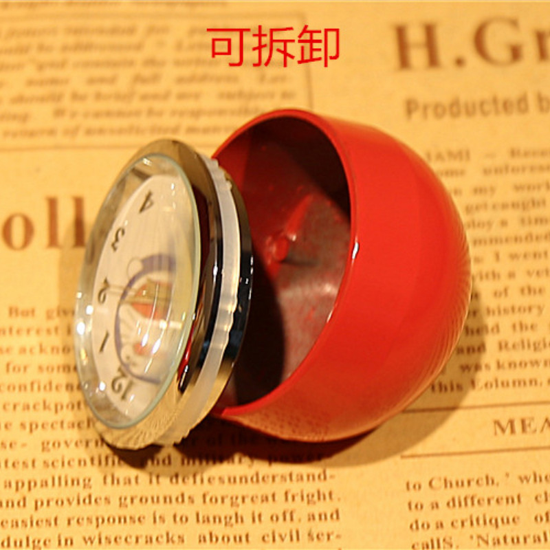 Retro Fashion peen mitmevärviline mini lauakell valikuline ümmargune metallist lauakell, nõeltega lauakell 4 cm WY52619