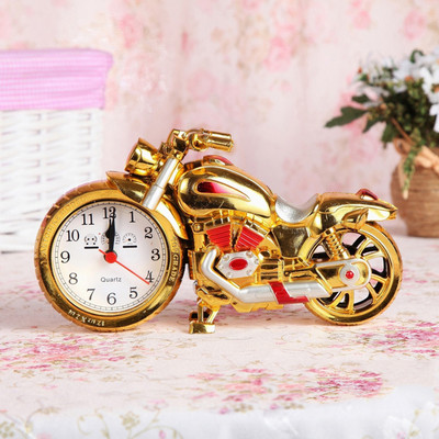 Mootorratta mudeli alarm Loov vanaaegne vedur jalgrattakell lauaarvuti dekoratiivne lauaplaat jalgratta-kirjutuslaua kujundus Laste kingitus