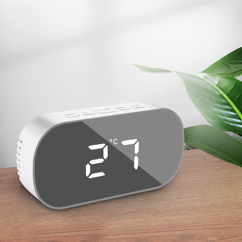 Καθρέφτης LED Ψηφιακό Ξυπνητήρι Φώτα νύχτας Θερμόμετρο Ρολόγια τοίχου Φωτιστικό Τετράγωνο Ορθογώνιο Επιτραπέζιο ρολόι πολλαπλών λειτουργιών USB/AAA