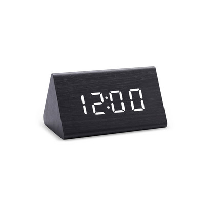 Digitálne hodiny LED drevený budík stolný s ovládaním zvuku elektronické hodiny stolný USB/AAA napájaný Desperadoes domáca dekorácia stola
