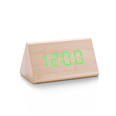 Digitálne hodiny LED drevený budík stolný s ovládaním zvuku elektronické hodiny stolný USB/AAA napájaný Desperadoes domáca dekorácia stola