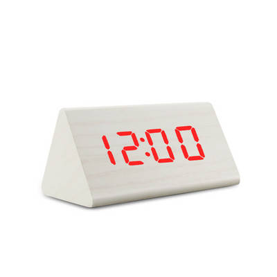 Digitálne hodiny LED drevený budík stolný s ovládaním zvuku elektronické hodiny stolný USB/AAA napájaný Desperadoes domáca dekorácia stola